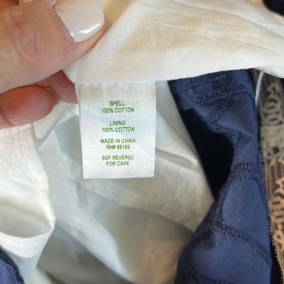 EUC Lilly Pulitzer Strapless Dress with Embedded Patter and Ruffles at Bust - Picture 6 of 7